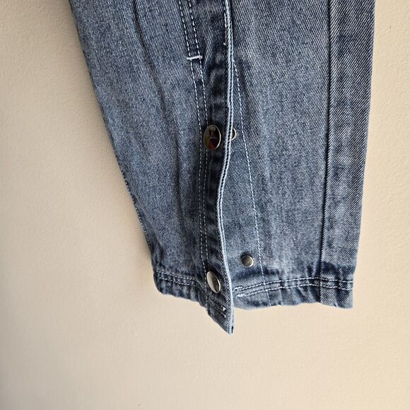 Maniere De Voir Jeans Size 8 Faux Snaps Tilted Waist No Stretch - Picture 5 of 7